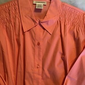 Women’s coral blouse